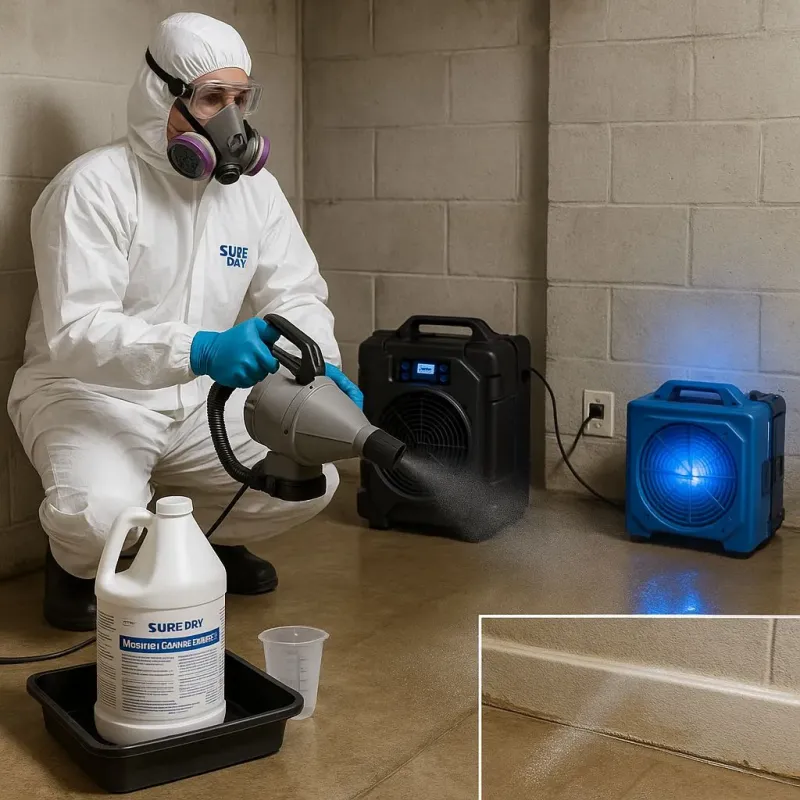 Sanitization and Odor Removal process in Grosse Pointe Farms, MI